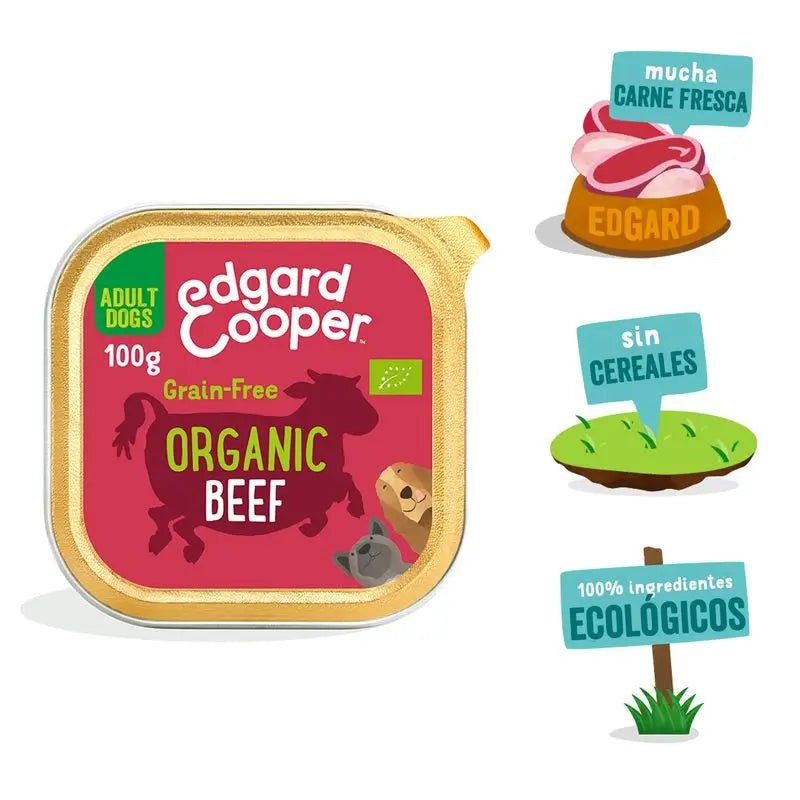 Edgard & Cooper Hundenassfutter 17x100g Bio-Rindfleisch