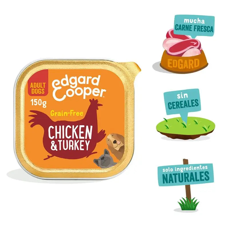 Edgard & Cooper Hundenassfutter 11x150g Huhn & Pute