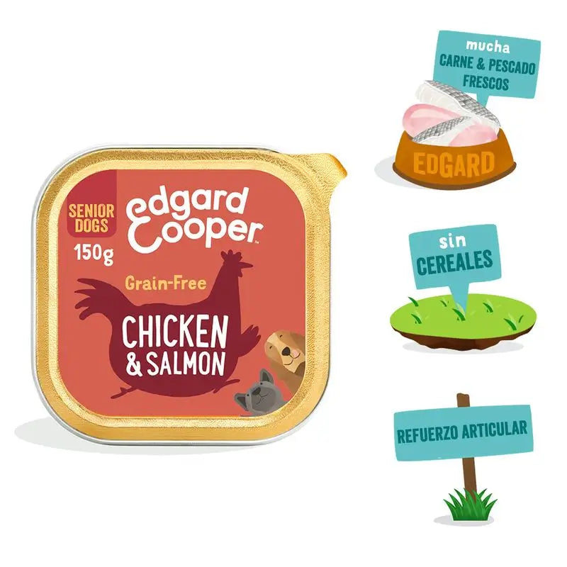 Edgard & Cooper Hundenassfutter 11x150g Huhn & Lachs