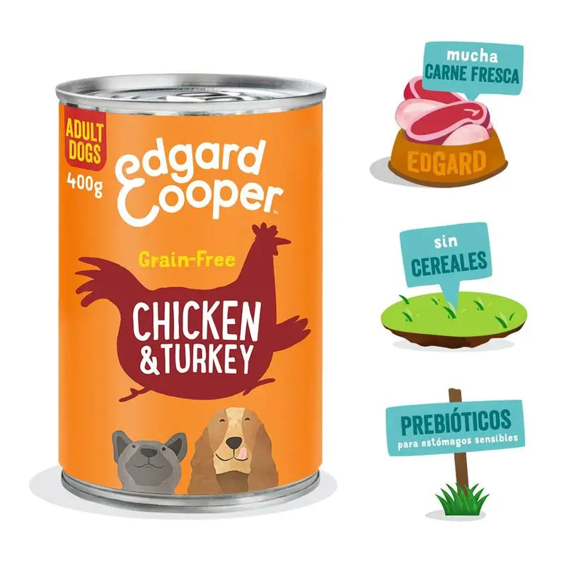 Edgard & Cooper Hundenassfutter 6x400g Huhn