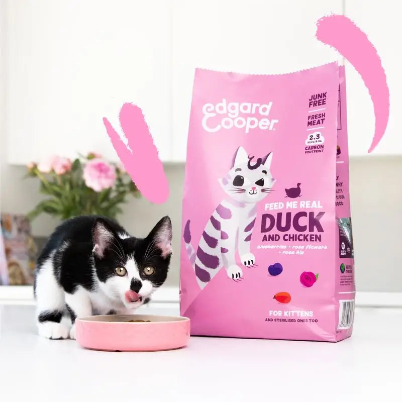 Edgard & Cooper Katzenfutter Kitten 325g Ente Frisch vom Bauernhof
