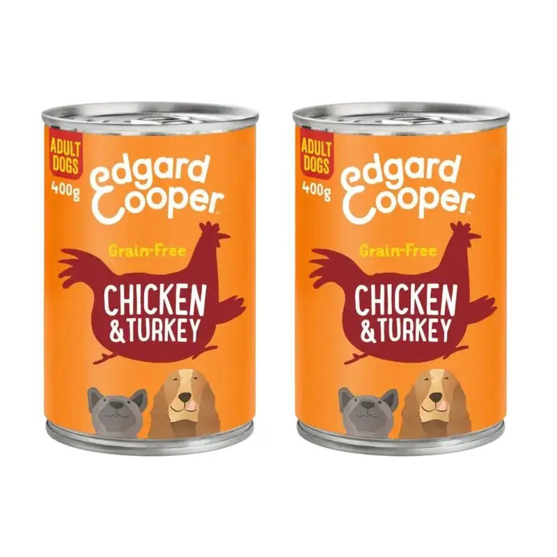 Edgard & Cooper Hundenassfutter 6X400G Huhn, 2er-Pack