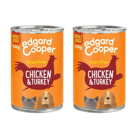 Edgard & Cooper Hundenassfutter 6X400G Huhn, 2er-Pack