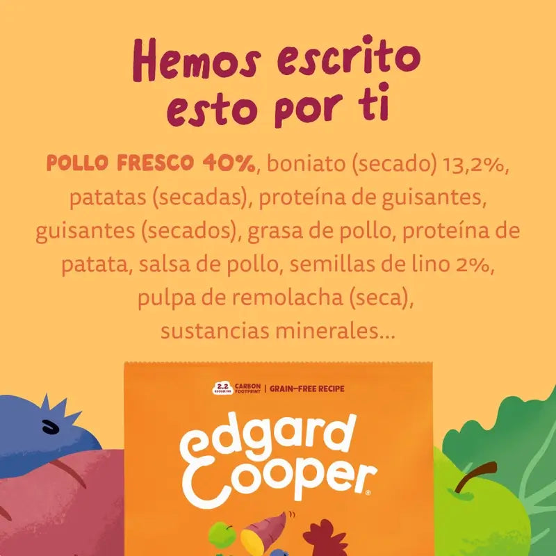 Edgard & Cooper Hund Adult Trocken Huhn M 1Kg