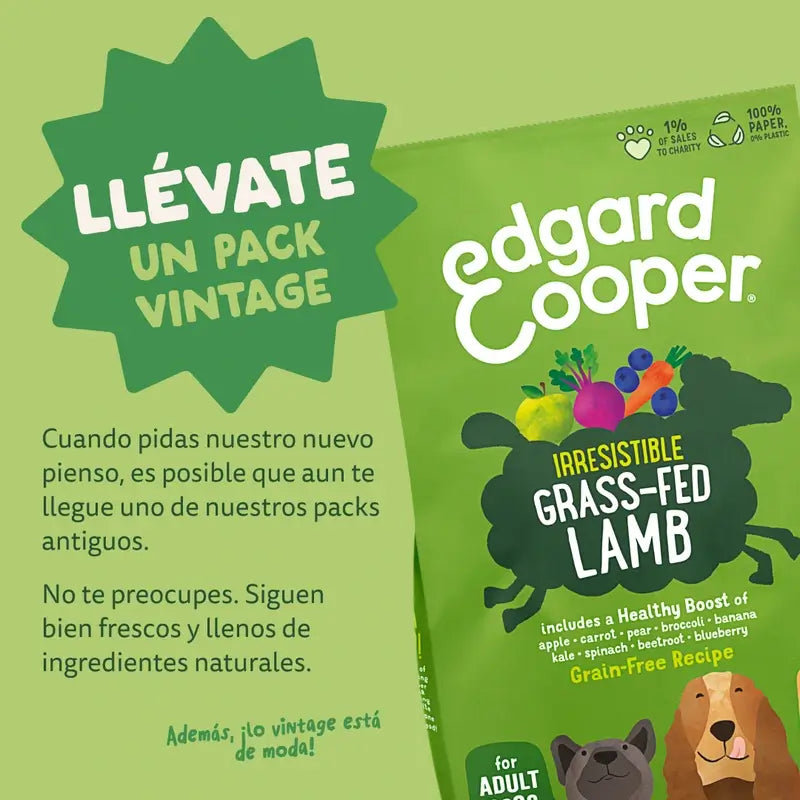 Edgard & Cooper Hund Adult Trocken Lamm M 1Kg
