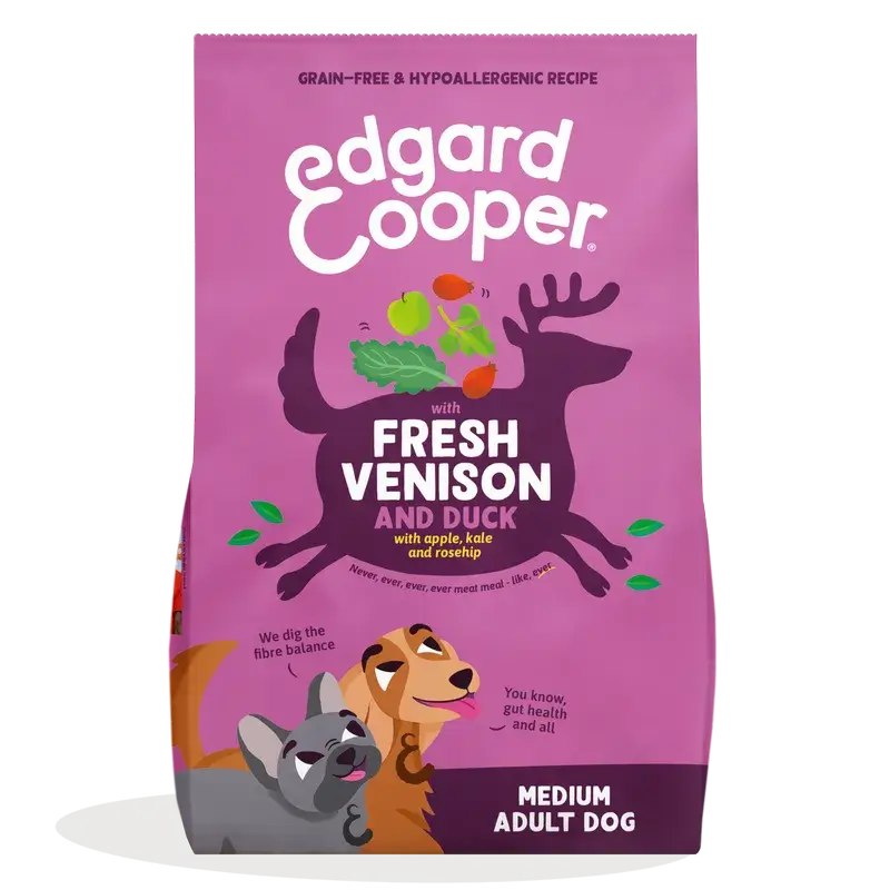 Edgard & Cooper Dog Adult Trockenfleisch Wild/Ente M 7Kg