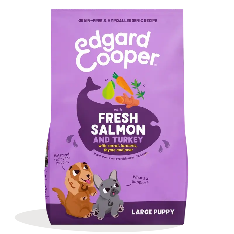 Edgard & Cooper Hundewelpen Trocken Lachs/Pute L 12Kg