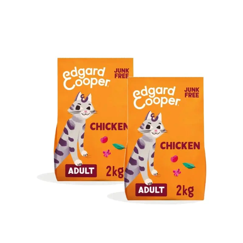 Edgard & Cooper Katzenfutter für ausgewachsene Katzen mit Huhn, 2er-Pack à 2 kg