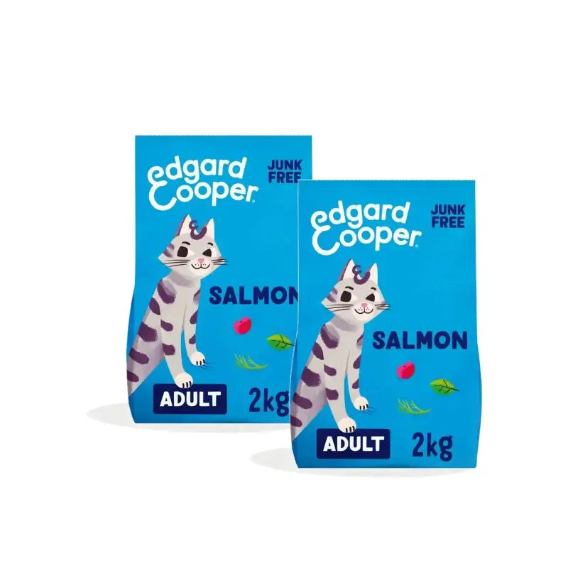 Edgard & Cooper Katzenfutter für ausgewachsene Katzen mit Lachs, 2er-Pack à 2 kg