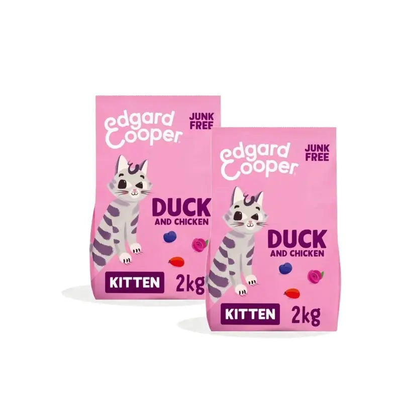 Edgard & Cooper Katzenfutter für Kätzchen mit Ente, 2er-Pack à 2 kg