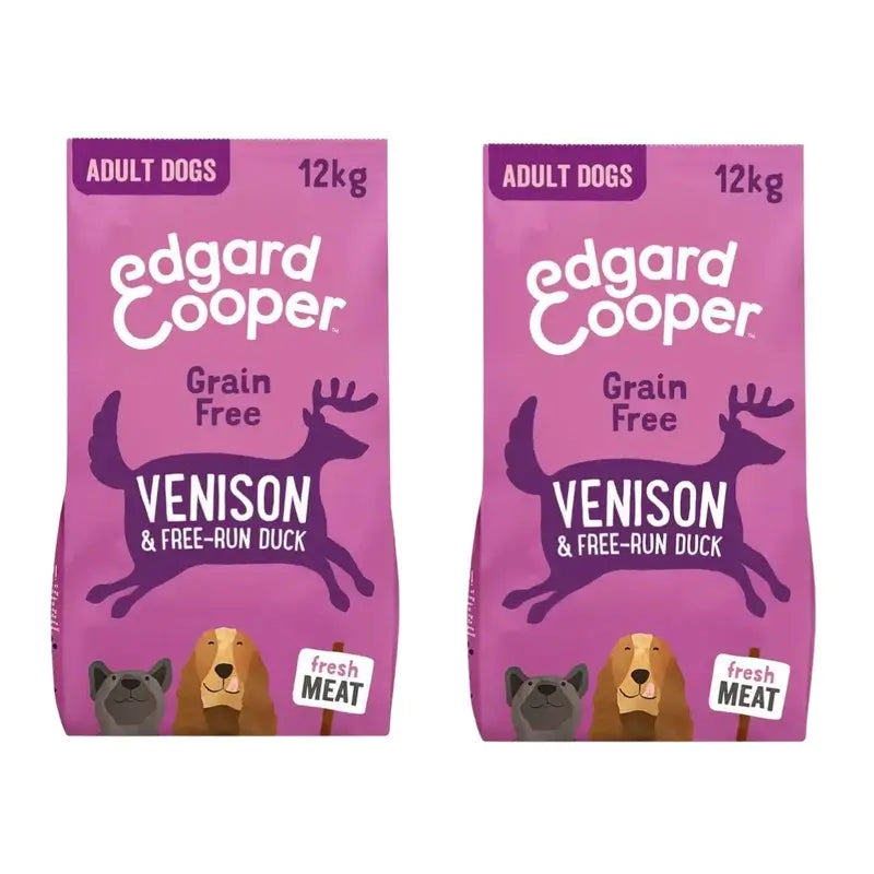 Edgard & Cooper Hundefutter 12Kg Hirschfleisch, 2er-Pack