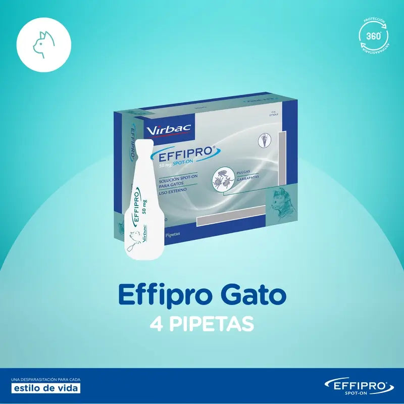 Effipro 50 Mg Spot-On Katzen, 4 Pipetten