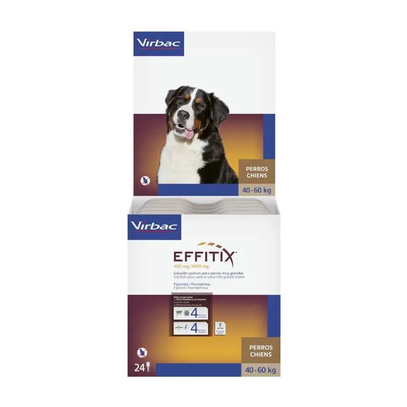 Effitix XL Antiparasitikum sehr große Hunde +40 Kg, 24 Pipetten