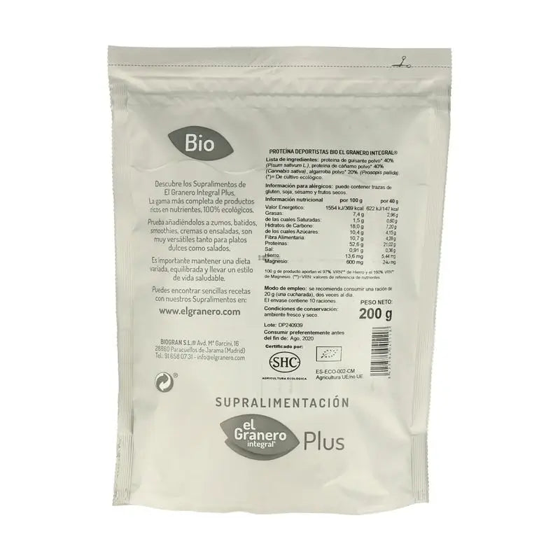 El Granero Sprt Sport Superfood Bio 200Gr.