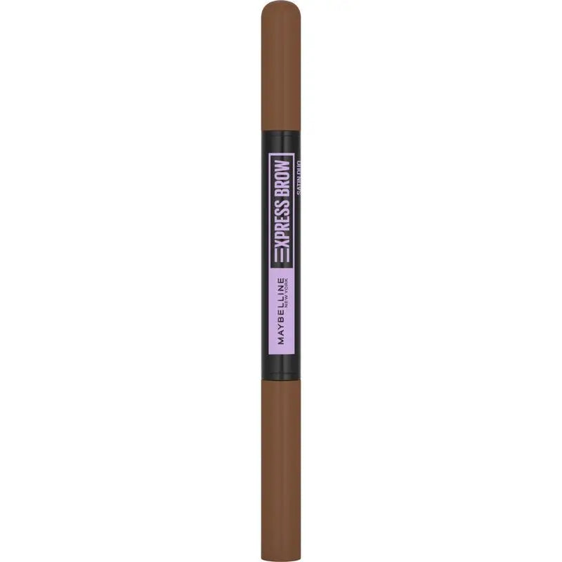 Maybelline New York Express Brow Satin Duo Automatischer Augenbrauenstift 02 Med Braun