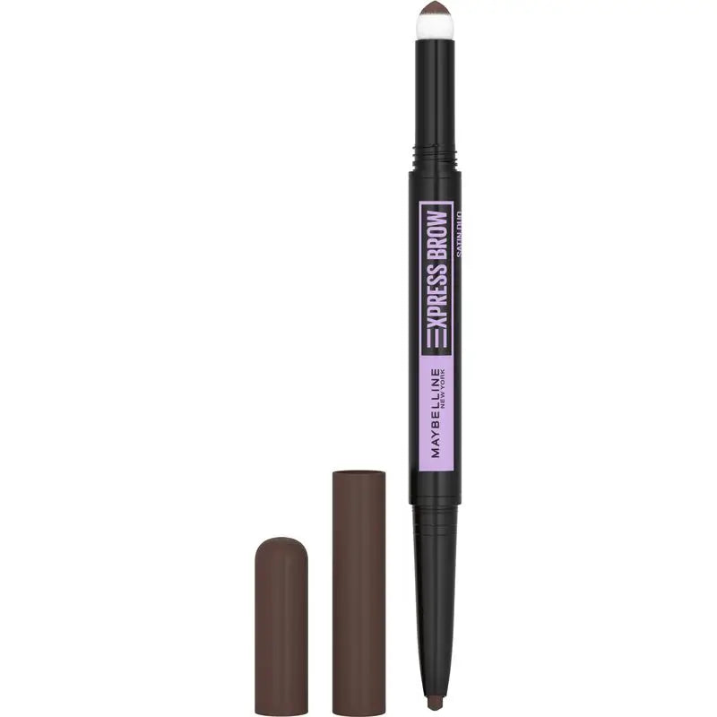 Maybelline New York Express Brow Satin Duo Automatischer Augenbrauenstift 04 Dunkelbraun
