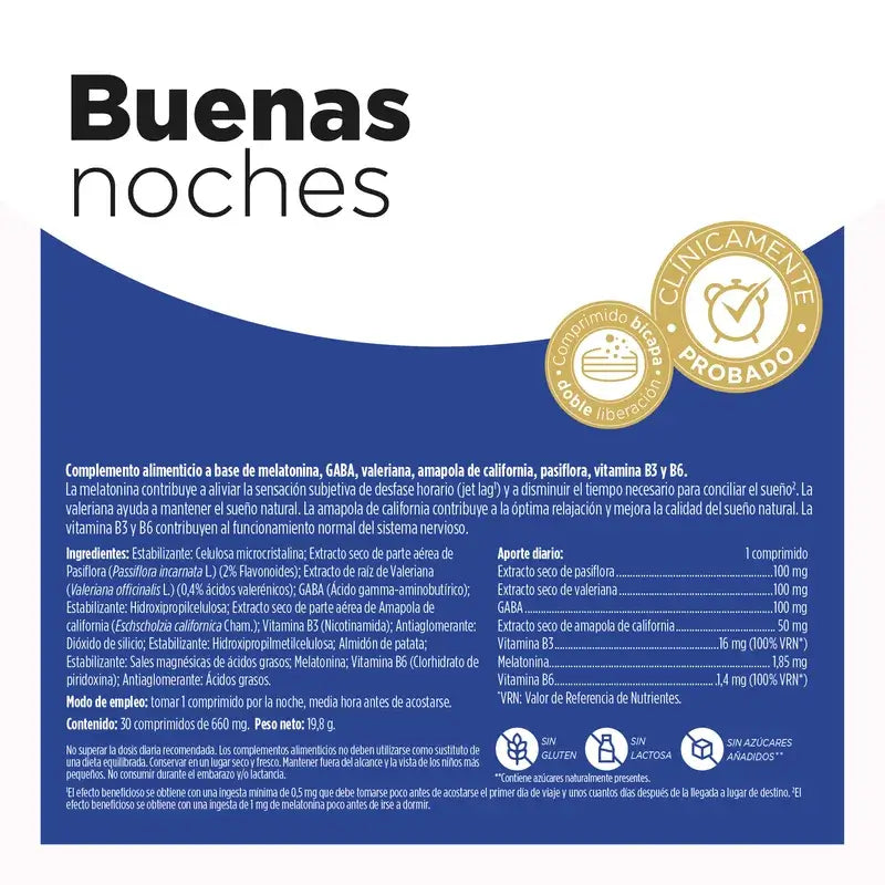 Eladiet Gute Nacht Melatonin 1,85 Mg Melatonin, 30 Tabletten