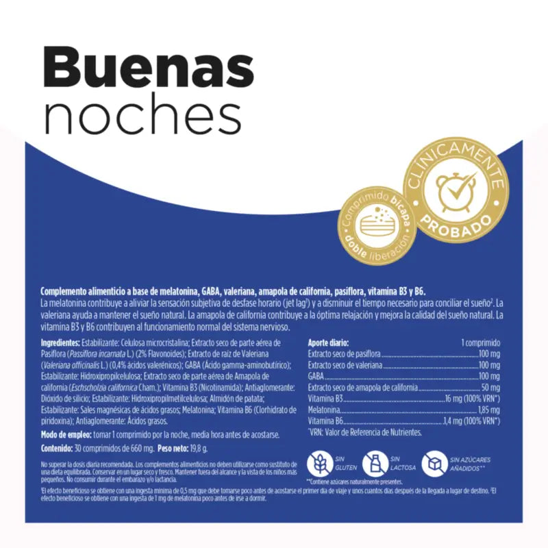 Eladiet Gute Nacht Melatonin 1,85 Mg Melatonin, 30 Tabletten