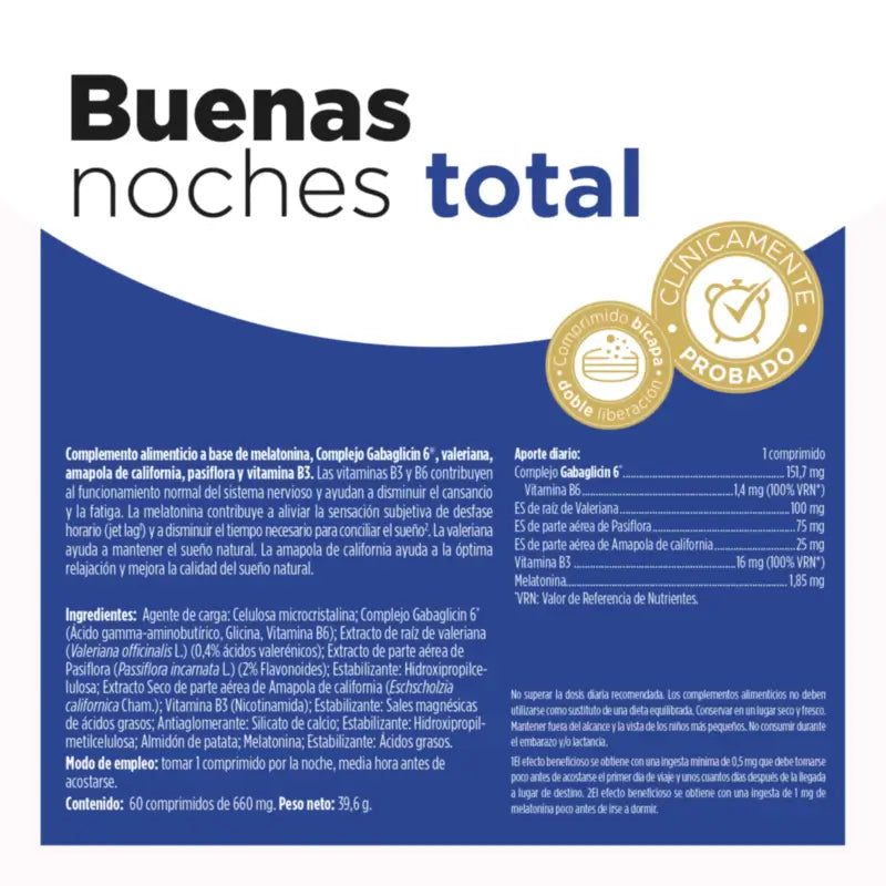 Eladiet Buenas Noches Total 1,85 mg 2023, 60 Tabletten