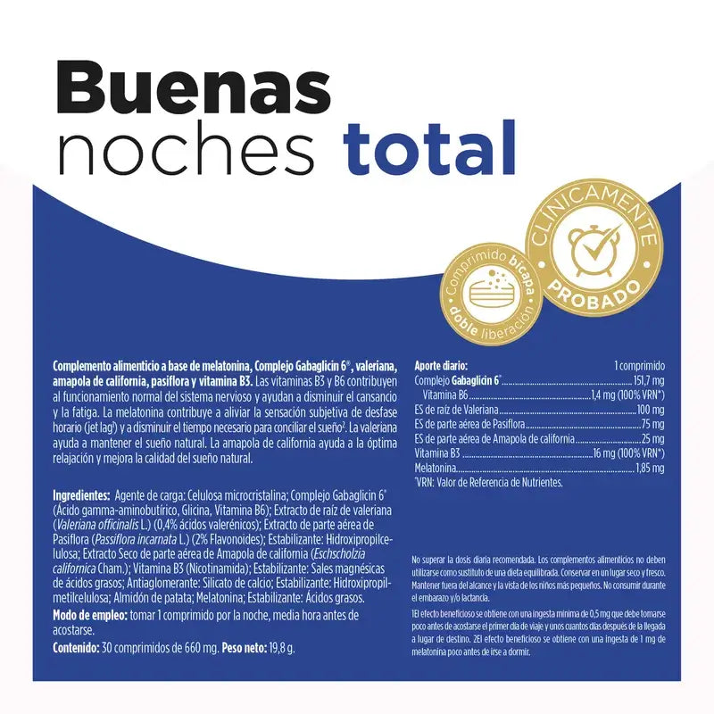 Eladiet Gute Nacht Total 1,85Mg, 30 Tabletten