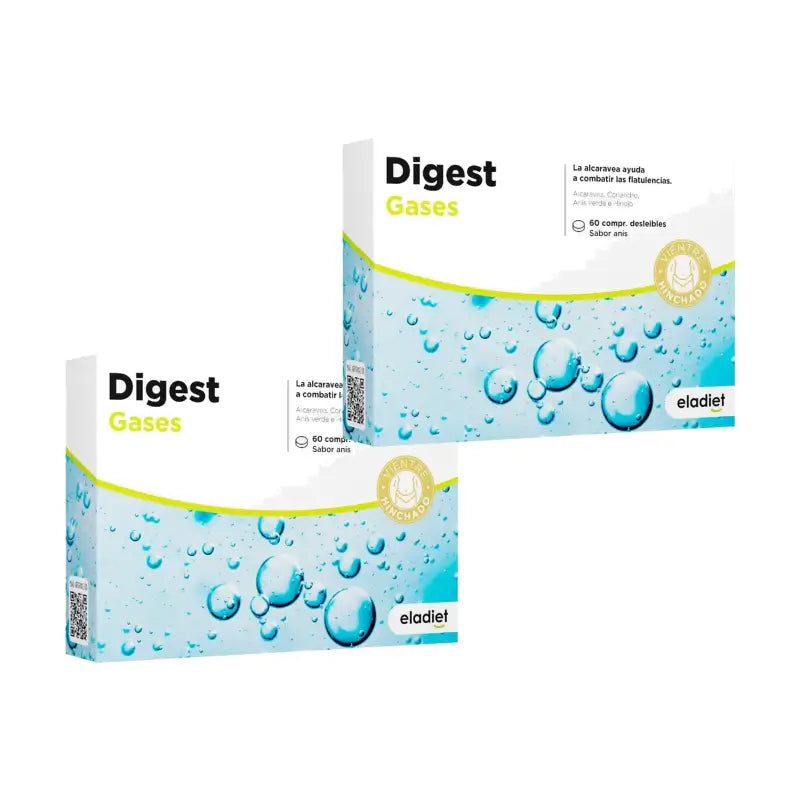 Eladiet Digest Gases (Aero), Packung mit 2 x 60 Tabletten