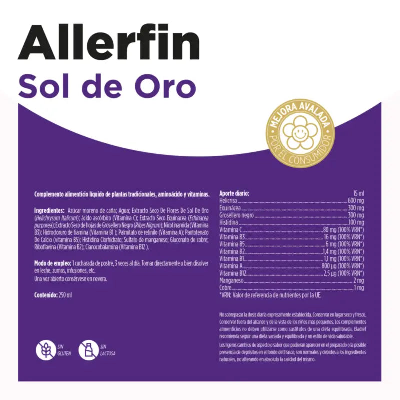 Eladiet Sol De Oro (Plus) Sirup 250ml