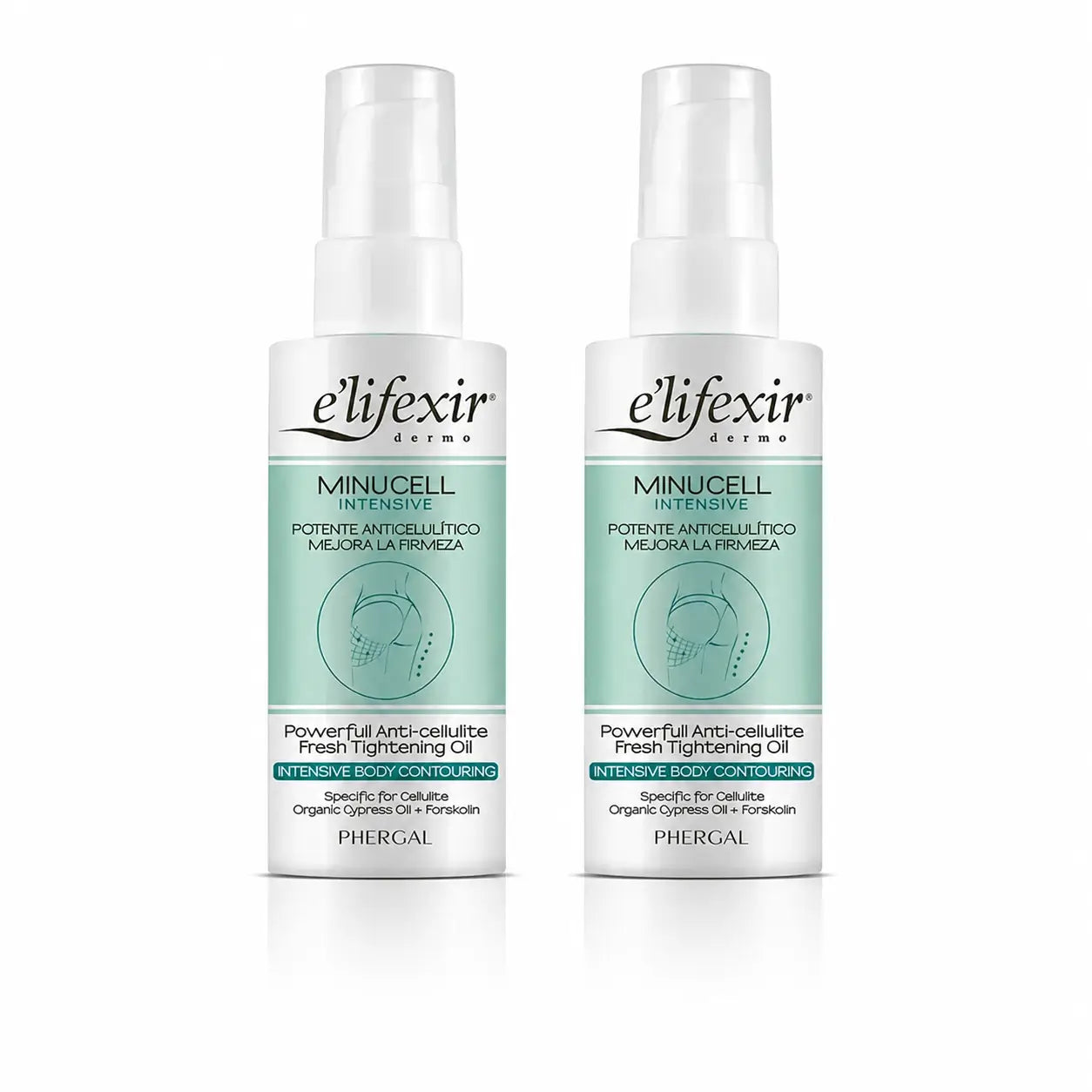 Elifexir Minucell Intensives Anti-Cellulite Schlankheits- und Straffungsöl 100ml, 2er Pack