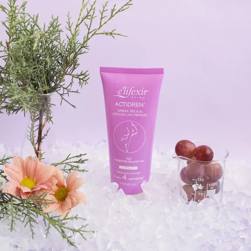 Elifexir Actidren Gel Entspannende Entwässerungscreme Müde Beine 200Ml