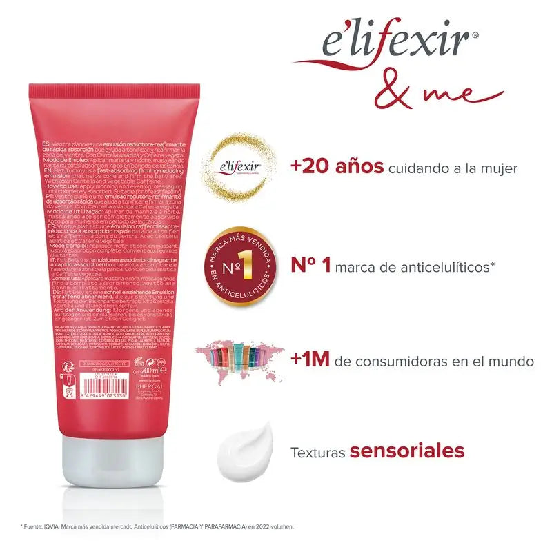 Elifexir Flat Belly Straffende Bauch Schlankheitscreme 200Ml