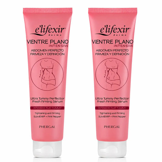 Elifexir Flat Belly Serum Intensive Reducer Bauch Straffung Straffung Fettverbrennung Serum 150Ml, Pack 2