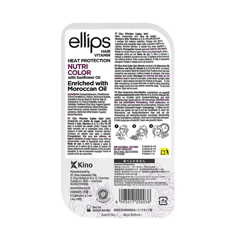 Ellips Haar Vitamin Arganöl Flieder Nutricolor , 8 Kapseln