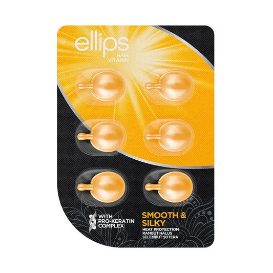 Ellips Pro-Keratin Gelbes Haar Vitamin Pro-Glattes & Seidiges Haar , 6 Kapseln