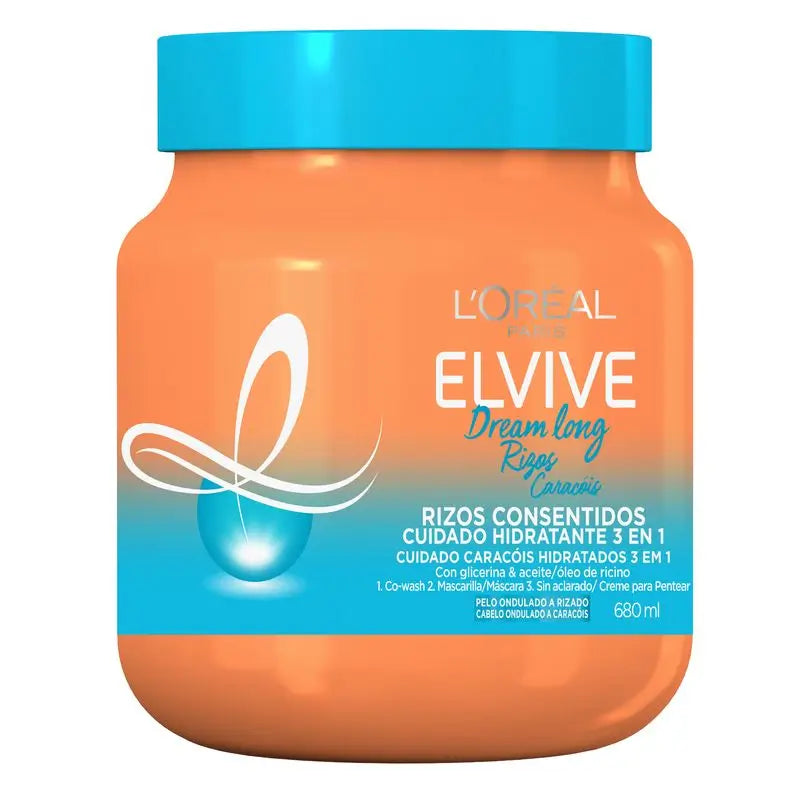 L'Oréal Paris Elvive Dream Long Curls Verwöhnte Locken 3 In 1 Feuchtigkeitspflege Maske
