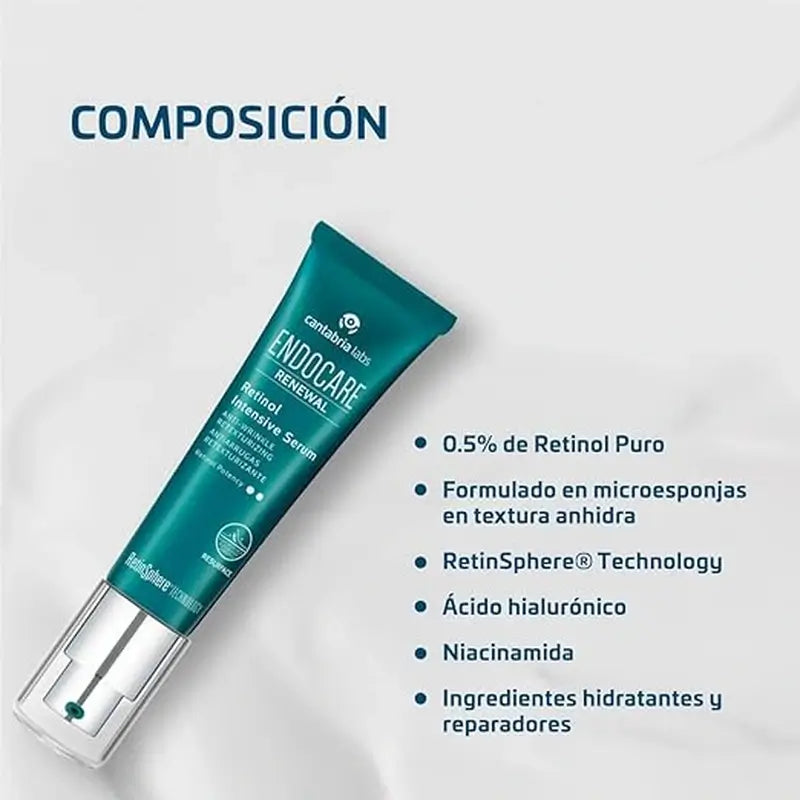 ENDOCARE Renewal Retinol Intensiv-Serum 0,5%, Packung 3 x 30 ml