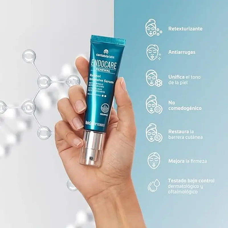 ENDOCARE Renewal Retinol Intensiv-Serum 0,5%, Packung 3 x 30 ml