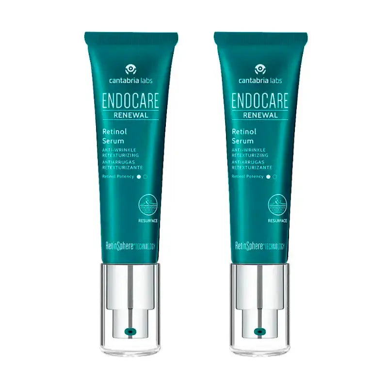 ENDOCARE Renewal Retinol Serum, Packung 2 x 30 ml 0,2%.
