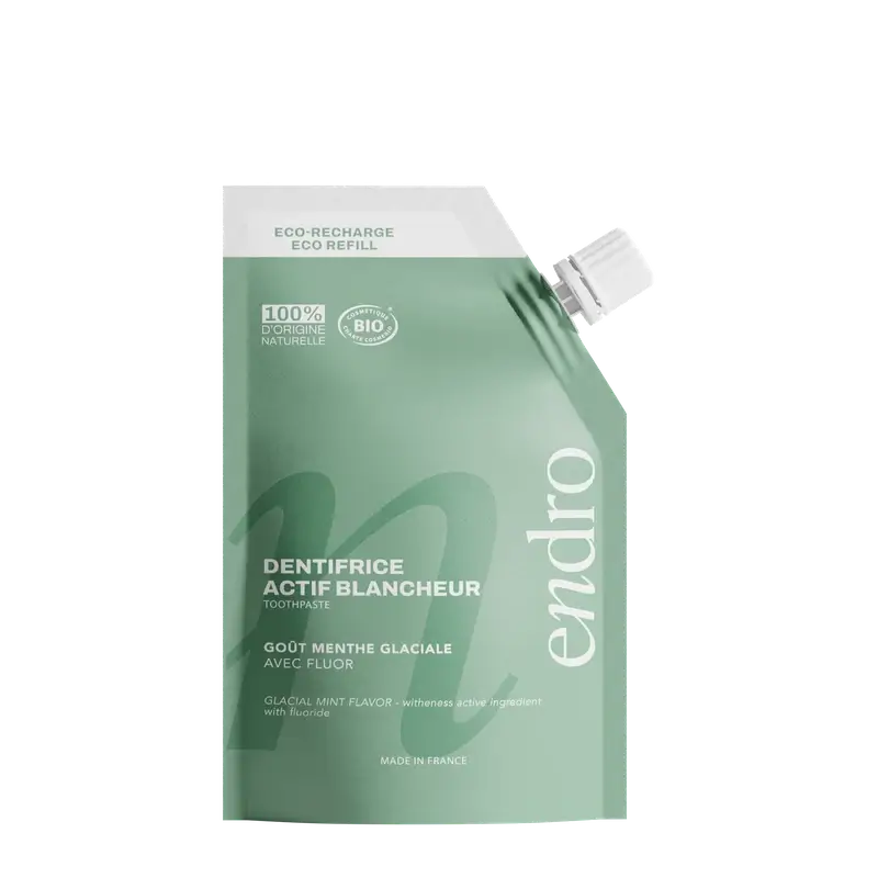 Endro Zahnpasta zum Aufhellen mit Minzgeschmack, Nachfüllpackung, 350 ml