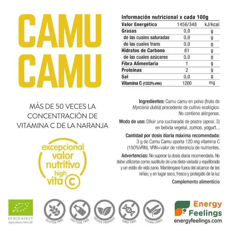 Energie Gefühle Camu Camu 100Gr. Eco Vegan Sg