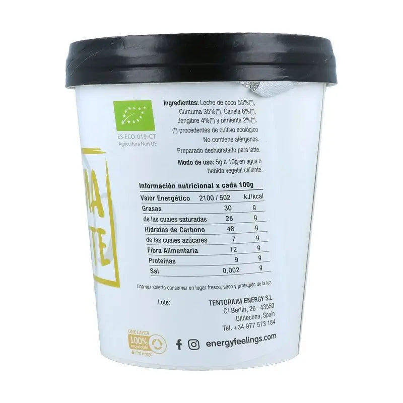Energy Feelings Curcuma Chai Latte Dose 250Gr. Eco