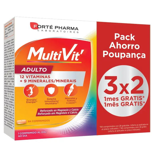 Forté Pharma Energy Multivit Adult 84 tablets