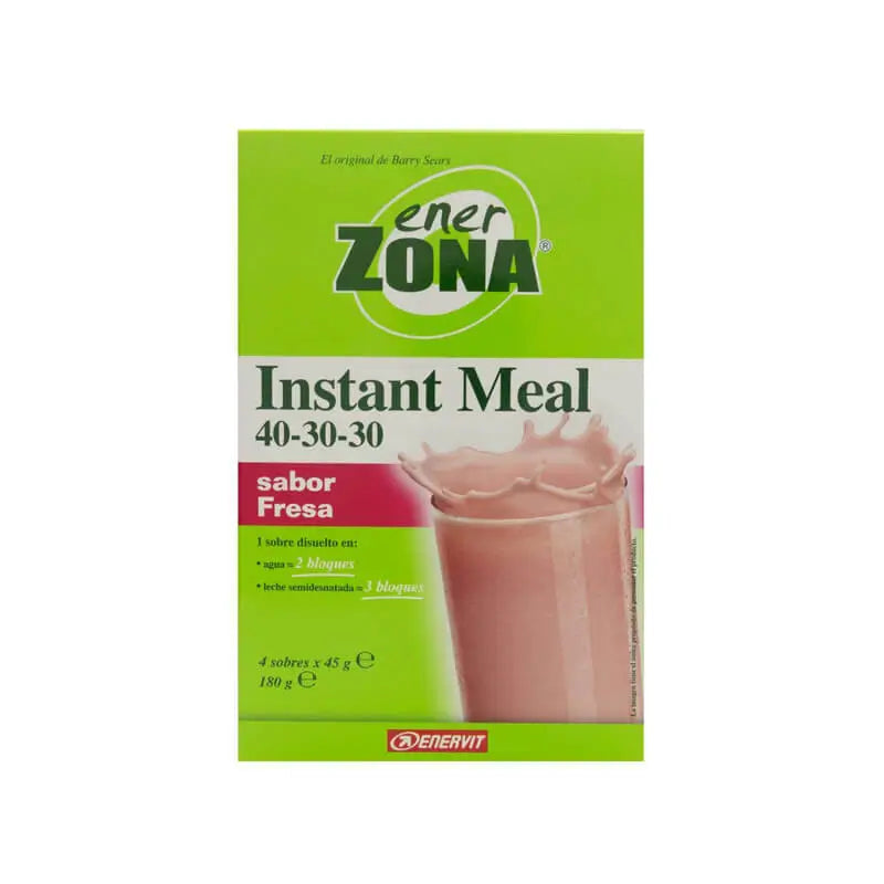 Enerzona Instant Meal Strawberry Flavour Box 4 sachets x 45 grams