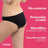 Enna Menstruationshöschen Free Cut Medium Flow Day Größe 2, Schwarz Pack 2 Stück