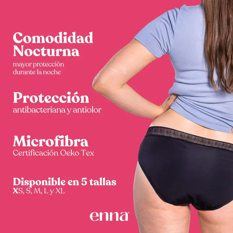 Enna Menstruationshöschen Modern Hipster - Starker Ausfluss, Größe XL