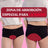 Enna Menstruationshöschen Teens Hipster - Medium Flow, 164 Cm, Schwarz