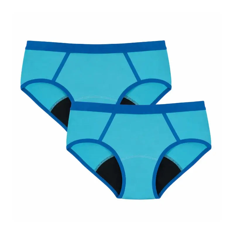 Enna Menstruationshöschen Teens Sporty - Medium Flow, 152 Cm, Blau, 2er Pack