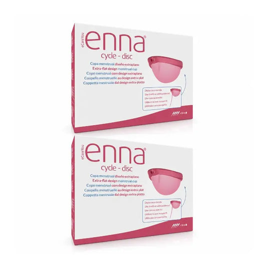 Enna Cycle Disc Menstruationstasse, 2er-Pack