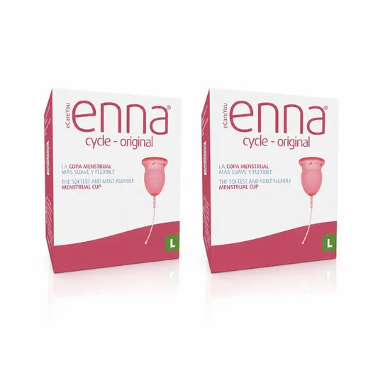 Enna Cycle Original Menstruationstasse Größe L, 2er Pack