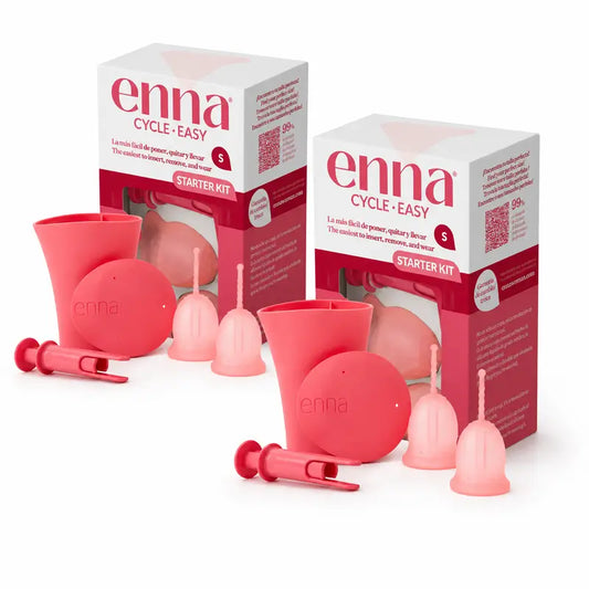 Enna Cycle Starter Kit Menstruationstasse, 2er-Pack.