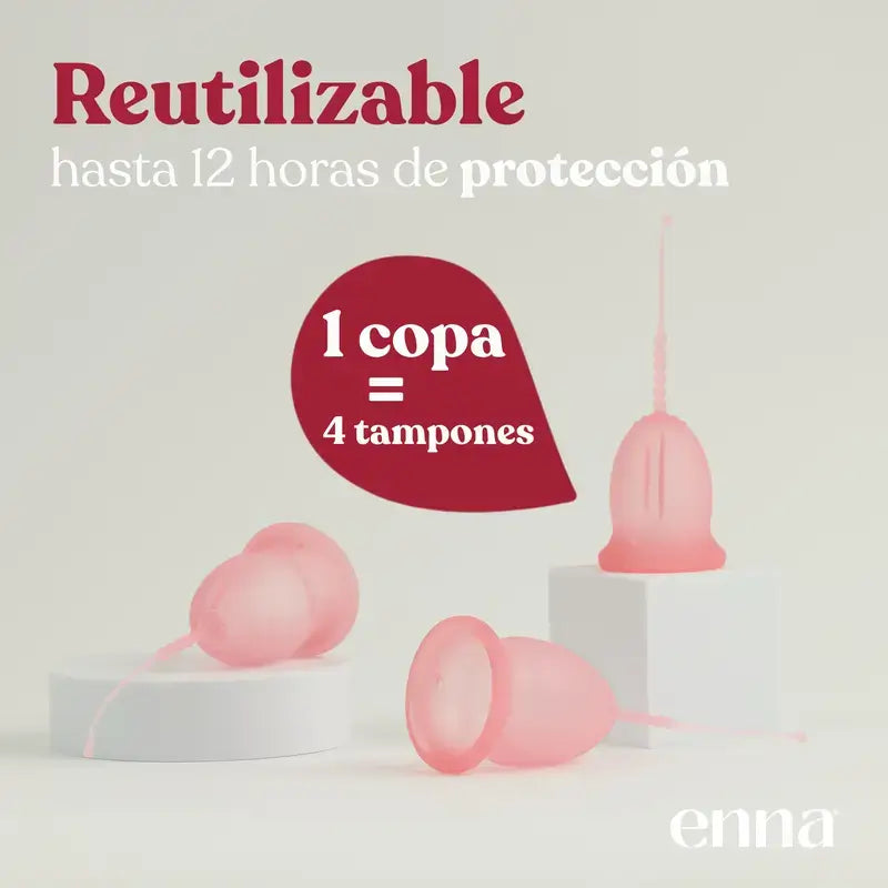 Enna Cycle Starter Kit Menstruationstasse, 2er-Pack.