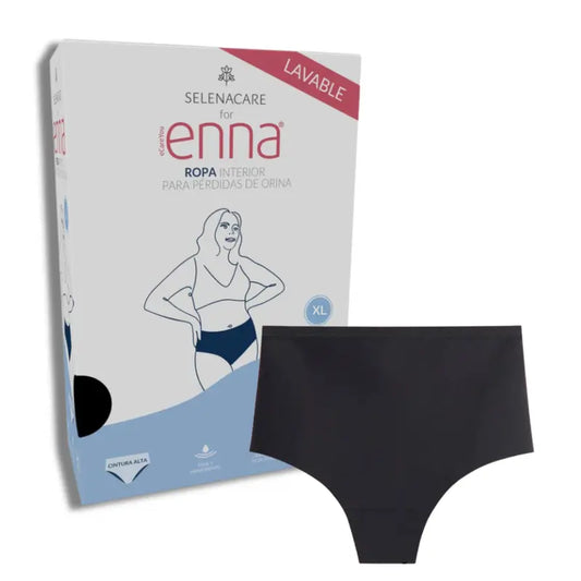 Enna Inkontinenz Damen High Waist 40 Ml Absorption, Größe XL, Schwarz